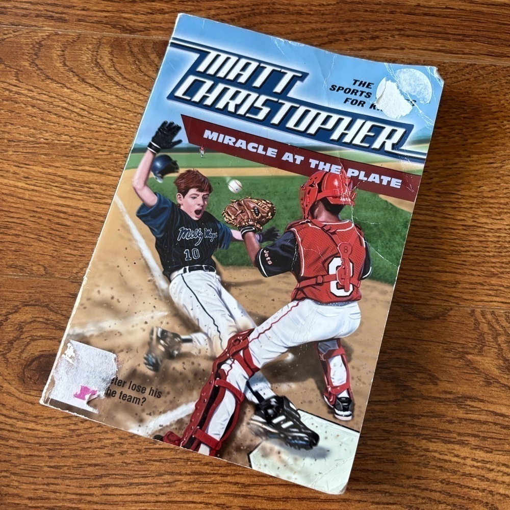 Miracle at the Plate Book by Matt Christopher paperback book